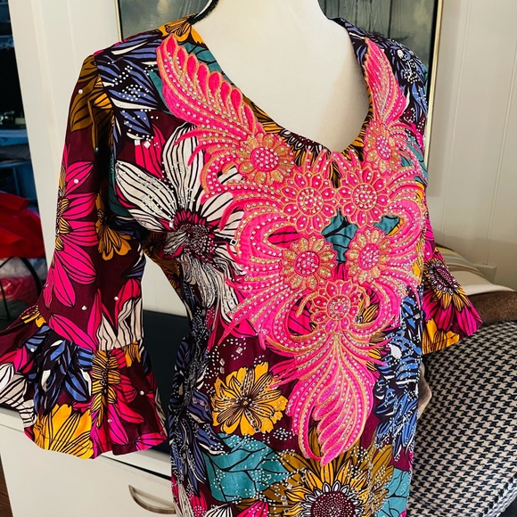 Vintage Floral Flared Dress - Picture 5 of 9